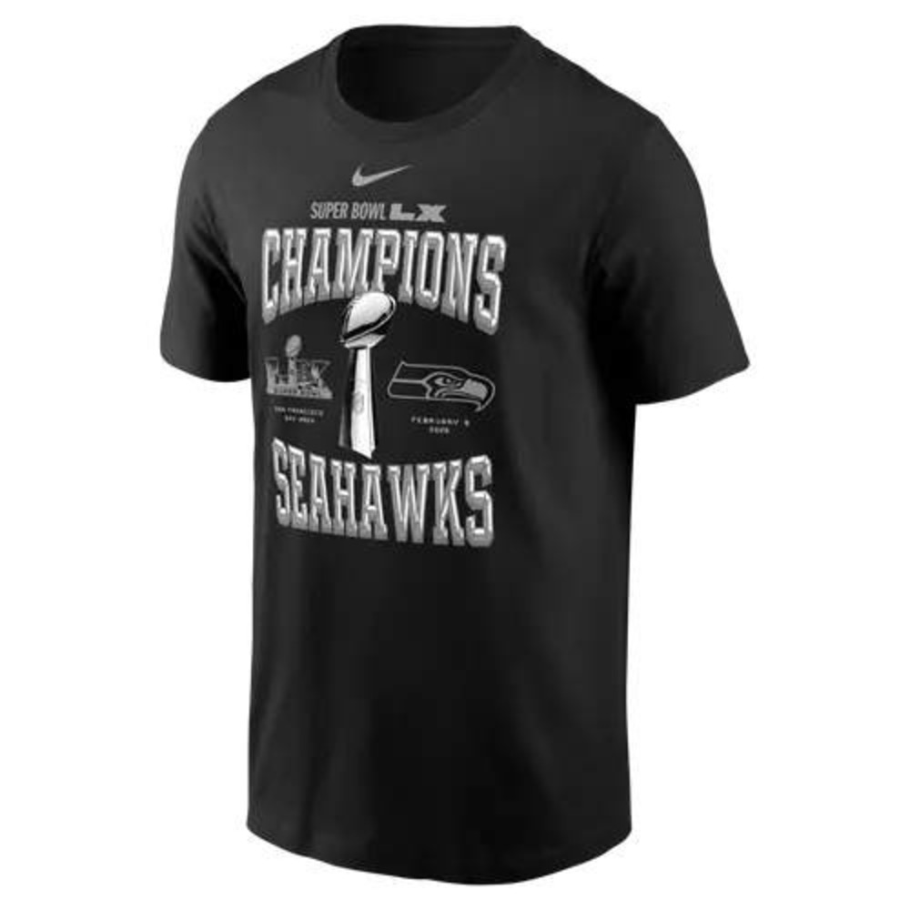 Nike Mens Seattle Seahawks Super Bowl LX Champions Tee M Football Casual